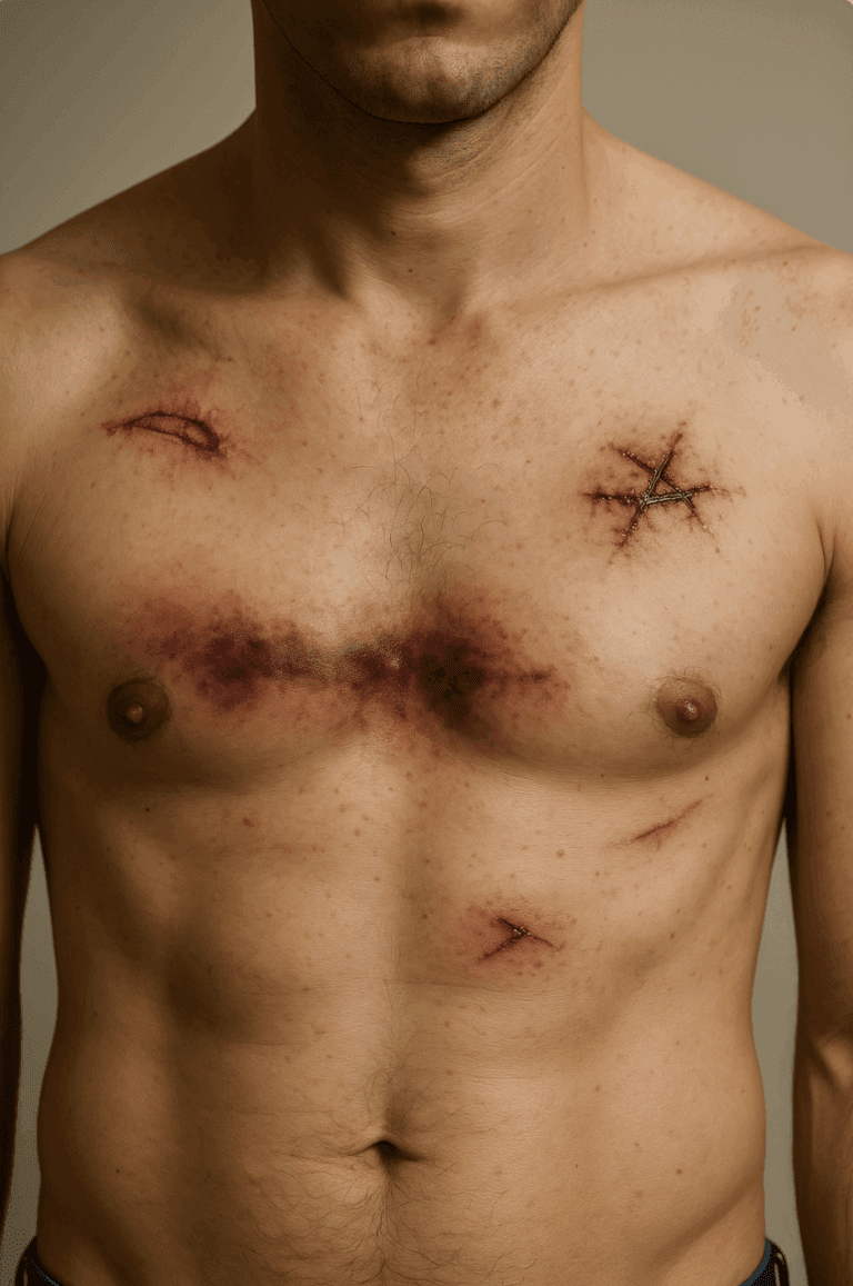 Chest Injury Lawyer Connecticut examining bruised ribs and chest trauma after an accident