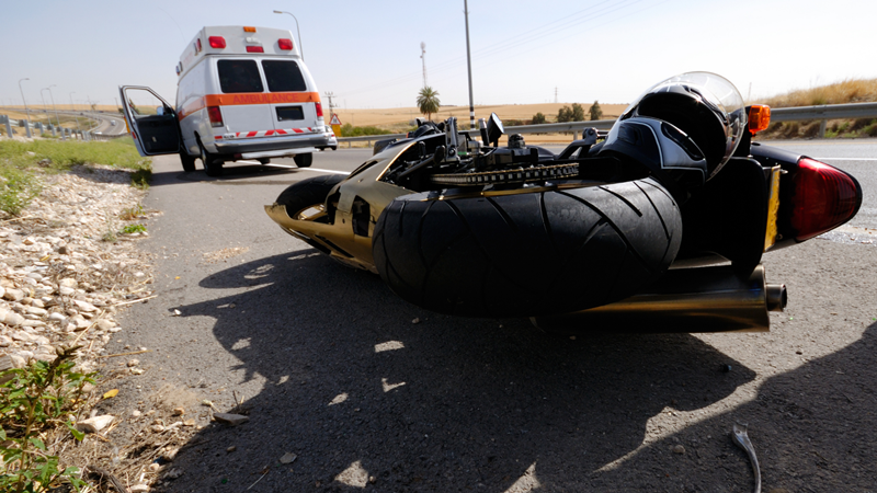 Motorcyclist Hospitalized After Crash at Sycamore St and Hebron Ave