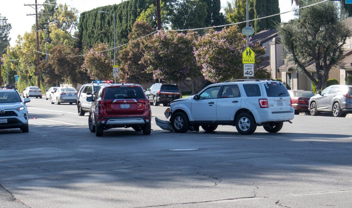 Injury Three-Car Crash on School St Near Prestige Park Rd
