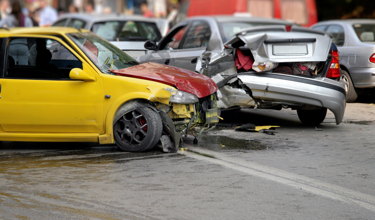 Two-Car Crash on S Main St Near Firehouse