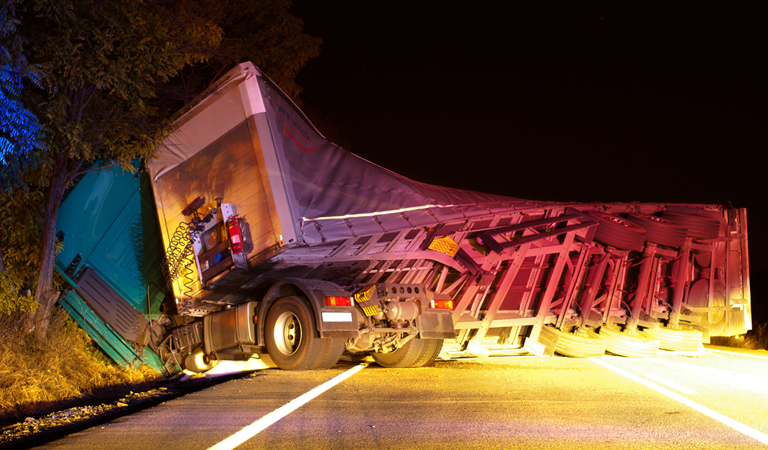Injury Crash Involving Tractor-Trailer and Vehicle on Rte 2 E